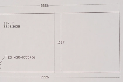 11033 - Parabrezza BBM 2 mm 2226 x 1027