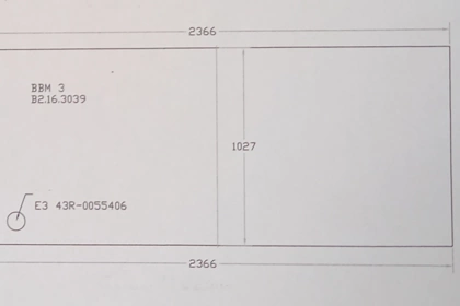 11029 - Parabrezza BBM 3 mm 2366 x 1027